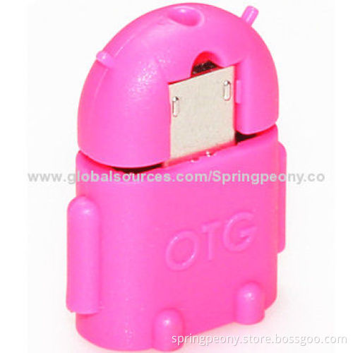 USB OTG Adapters for Digital Device, Various Colors Available